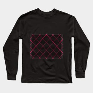 Pink plaid, dark Long Sleeve T-Shirt